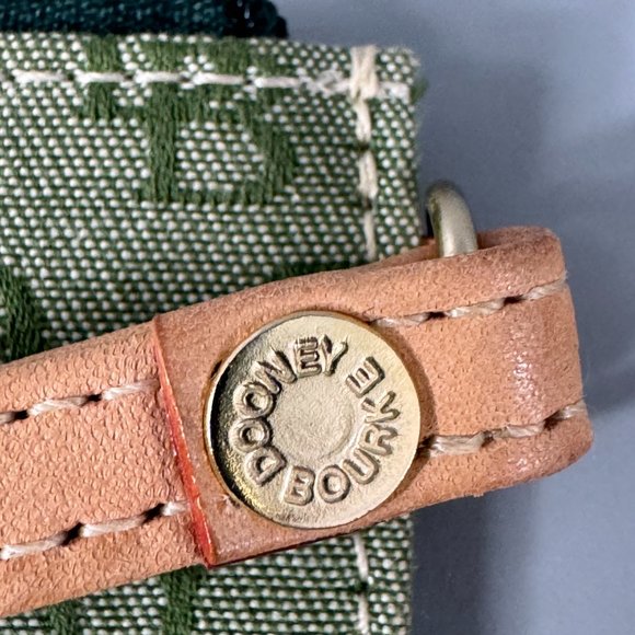 Dooney & Bourke Green DB Monogram Canvas Wristlet - Picture 9 of 12